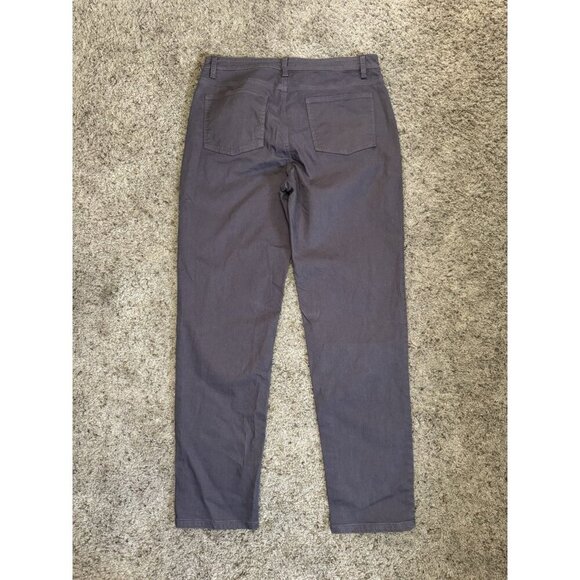 EILEEN FISHER Gray Organic Cotton Jean Pants Straight Basic Minimalist 14 34x31 - Picture 4 of 7